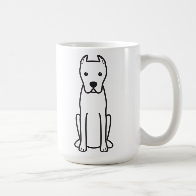 Dogo Argentino Kaffemugg (Höger)