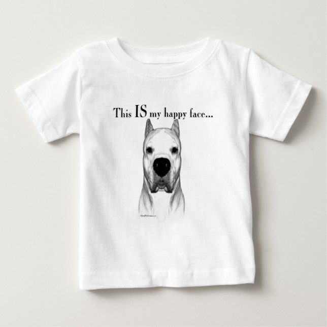 Dogo Argentino Lycklig Ansikte Tröja (Framsida)
