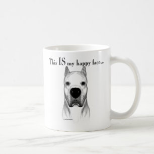Dogo Argentino lyckligt ansikte Kaffemugg