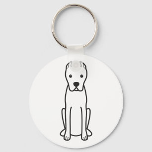 Dogo Argentino Nyckelring