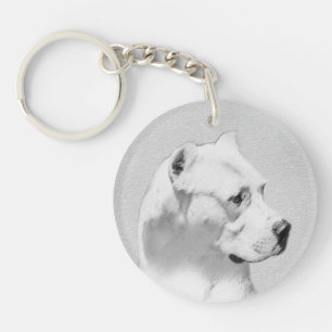 Dogo Argentino Painting - Original Hund Art