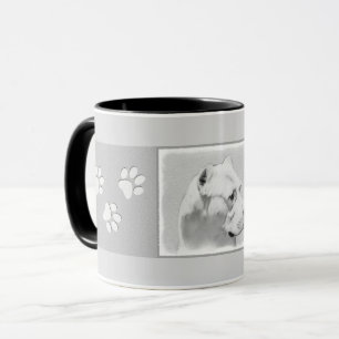 Dogo Argentino Painting - Original Hund Art Mugg