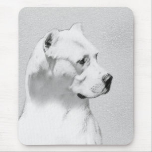 Dogo Argentino Painting - Original Hund Art Musmatta