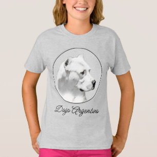 Dogo Argentino Painting - Original Hund Art T-Shir T Shirt