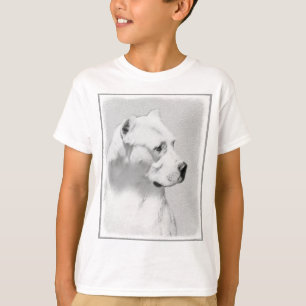 Dogo Argentino Painting - Original Hund Art T Shirt