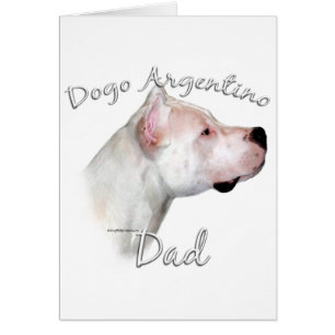 Dogo Argentino Pappa 2 Hälsningskort