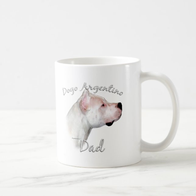 Dogo Argentino Pappa 2 Kaffemugg (Höger)