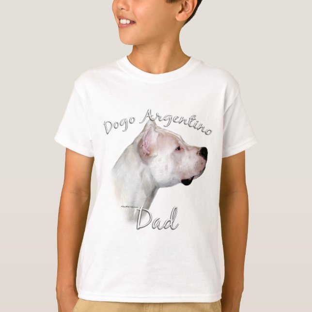 Dogo Argentino Pappa 2 Tee Shirt (Framsida)