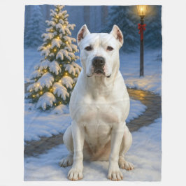 Dogo Argentino Semester Fleecefilt