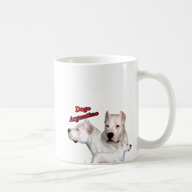 Dogo Argentino Trio 2 Kaffemugg (Höger)