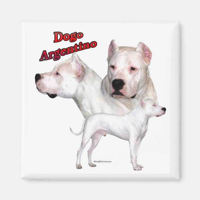 Dogo Argentino Trio 2 - Magnet (Framsidan)