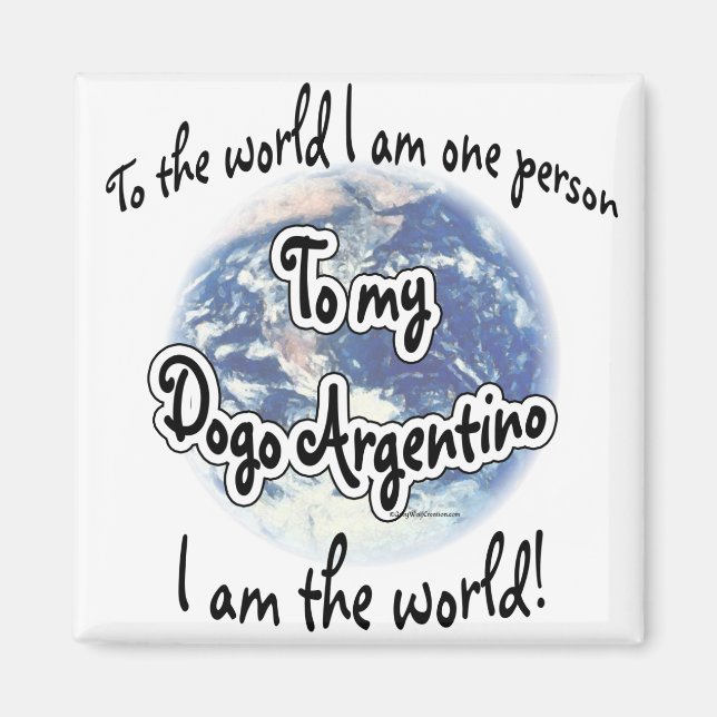 Dogo Argentino World 2 Magnet (Framsidan)