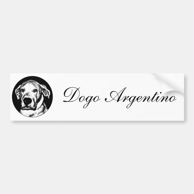 Dogo argentinobildekal bildekal (Framsidan)