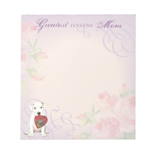 Dogo Heart Mamma Anteckningsblock (Framsida)