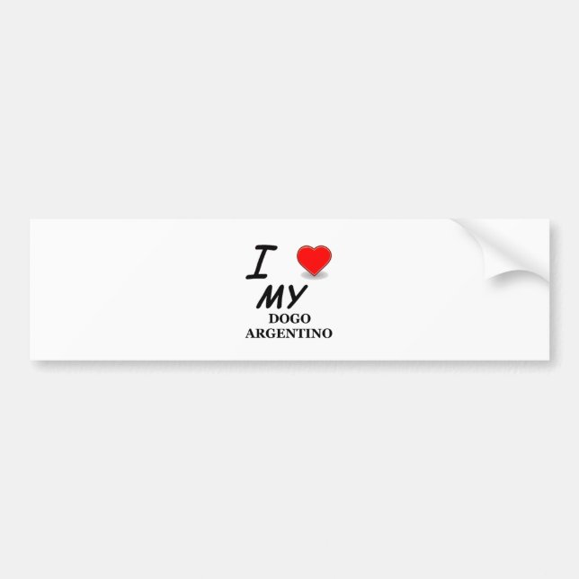 dogoargentino bildekal (Framsidan)