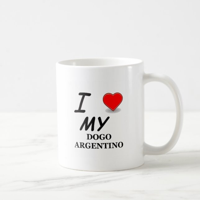 dogoargentino kaffemugg (Höger)
