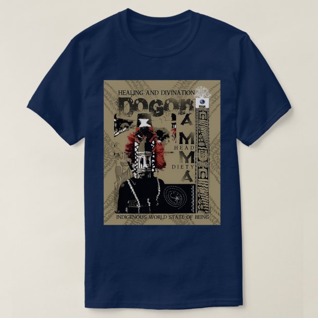DOGON SHAMAN Graphic T Shirt (Design framsida)