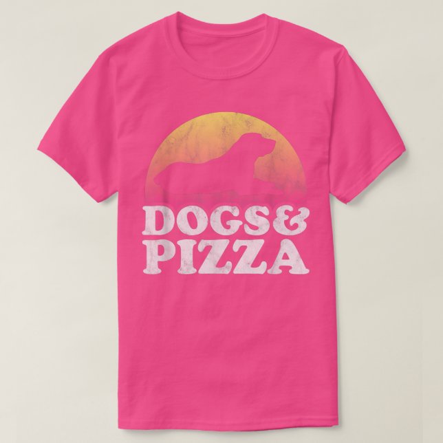 Dogs and Pizza Mens or Womens Dog  T Shirt (Design framsida)