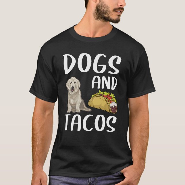 Dogs And Tacos Glen of Imaal Terrier Mexican Food T Shirt (Framsida)