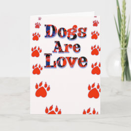 Dogs Are Love New Puppy Welcome Adoption Kort