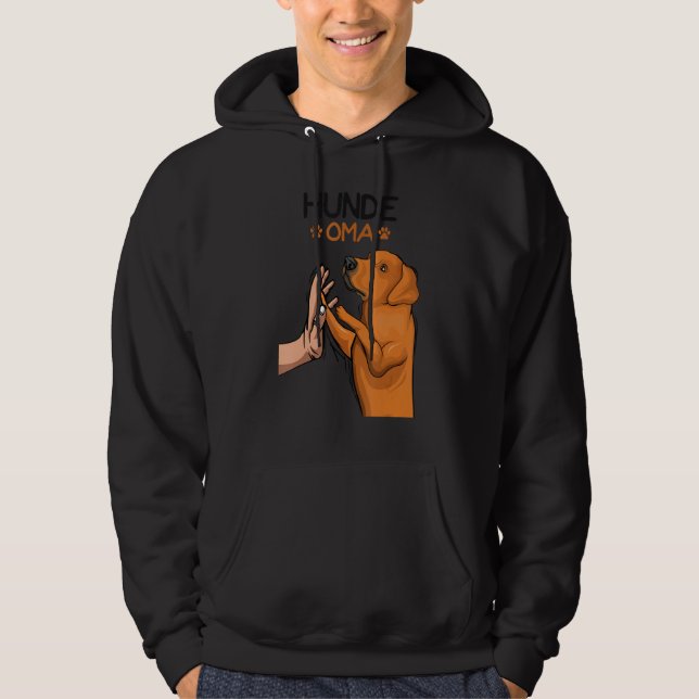Dogs Grandma Rhodesian Ridgeback Female Hoodie (Framsida)
