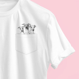 Dogs In Pocket | Anpassad husdjursfoto Meeko The I T Shirt