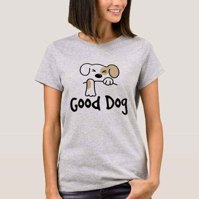 Dogs Lover God Dog T Shirt (Framsida)
