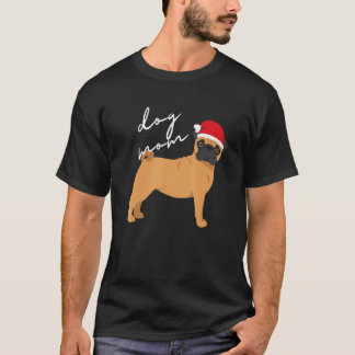 Dogs mamma för fawn Pug jul T Shirt