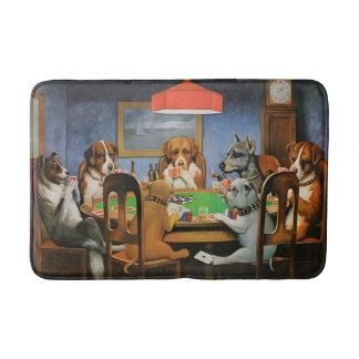 Dogs Playing Poker by Cassius Marcellus Coolidge's Badrumsmatta