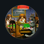 Dogs Playing Poker Knapp<br><div class="desc">Dogs playing poker,  famous painting by C.M. Coolidge,  1903.</div>