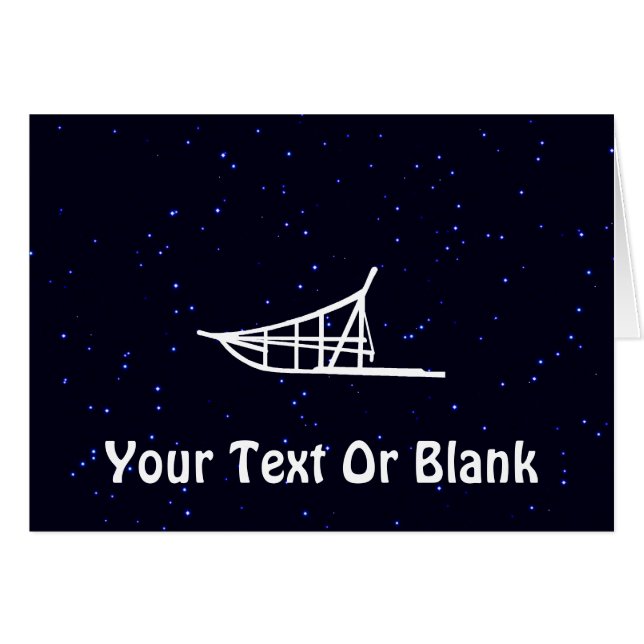 Dogsled Hälsningskort (Framsidan Horizontal)