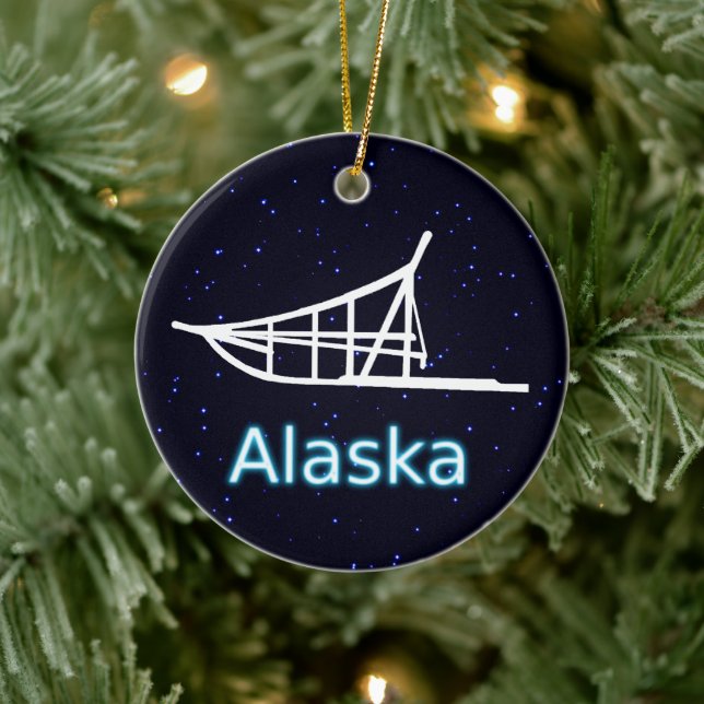 Dogsled Julgransprydnad Keramik (Träd)