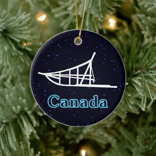 Dogsled Julgransprydnad Keramik (Träd)