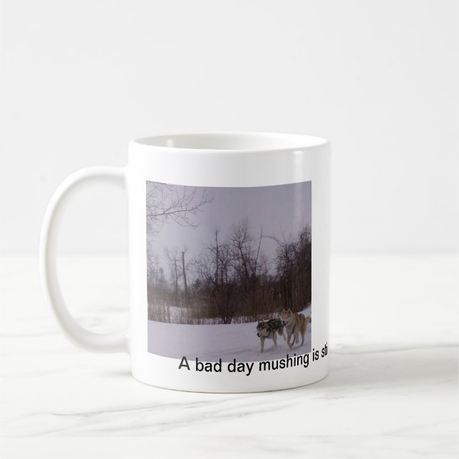 Dogsledding roligt kaffemugg (Vänster)