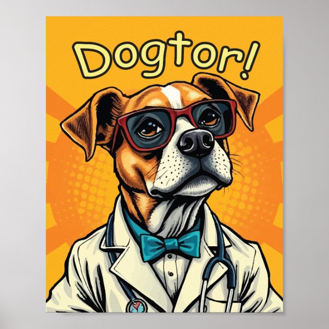 Dogtor är här poster (Framsidan)