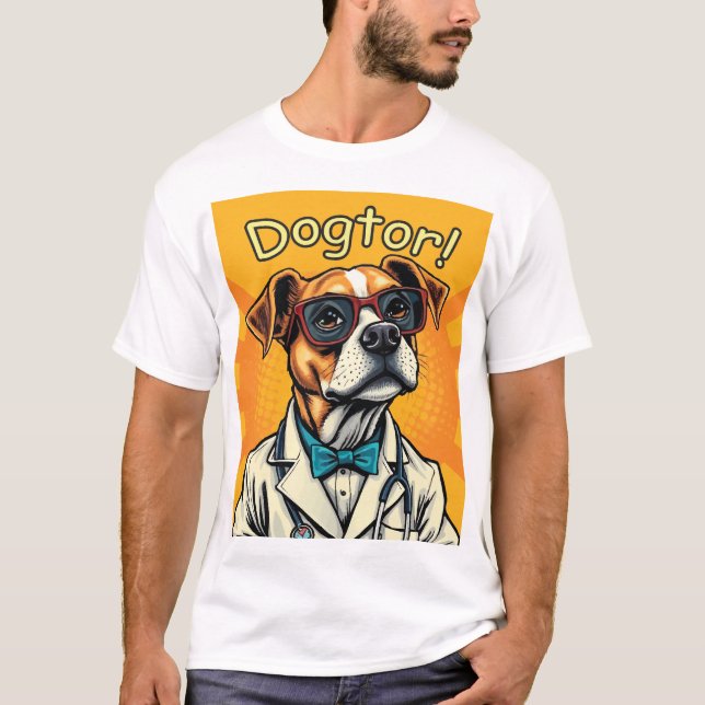 Dogtor är här t shirt (Framsida)