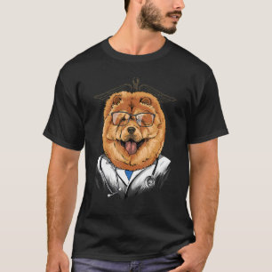 Dogtor Chow Vet Doktor Surgeon Physician Pet T Shirt
