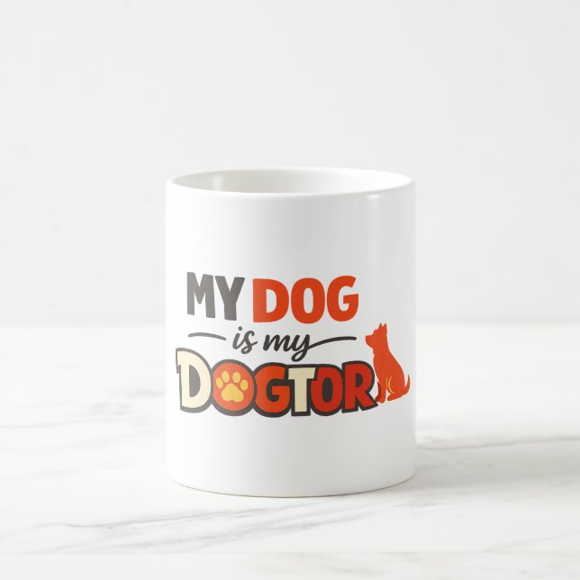 Dogtor Pun Design Söt presentidé för hundälskare Kaffemugg (Center)