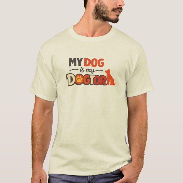 Dogtor Pun Design Söt presentidé för hundälskare T Shirt (Framsida)