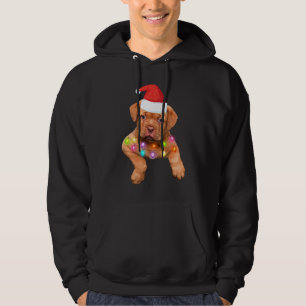 dogue de bordeaux christmas decor for hundälskares hoodie