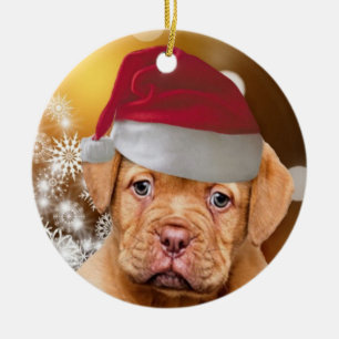 Dogue de Bordeaux christmas ornament