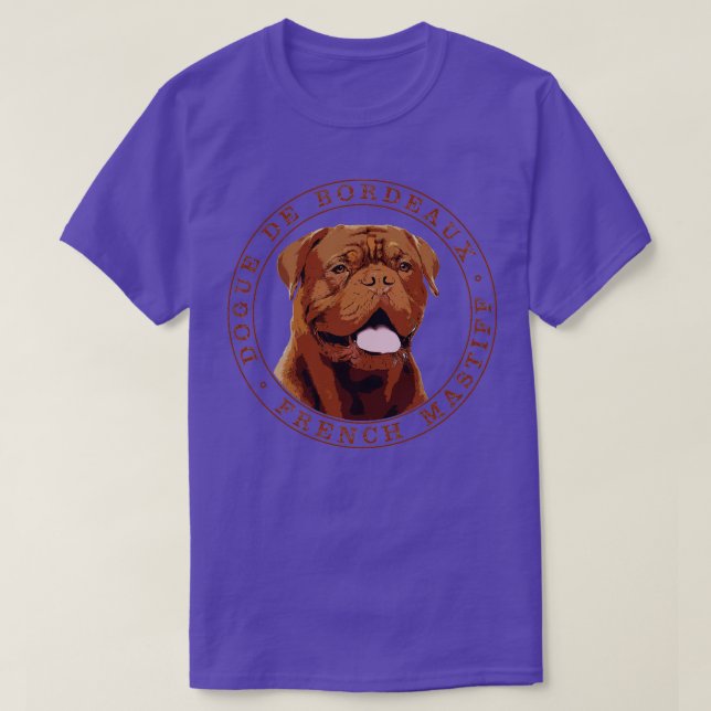 Dogue de Bordeaux Fransk Mastiff (14) T Shirt (Design framsida)