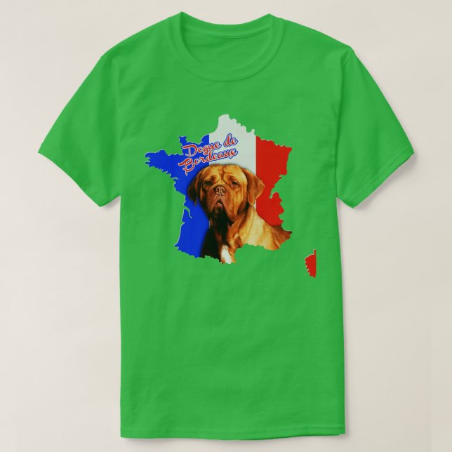 Dogue de Bordeaux Fransk Mastiff (3) T Shirt (Design framsida)