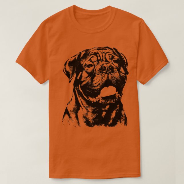 Dogue de Bordeaux Fransk Mastiff (6) T Shirt (Design framsida)