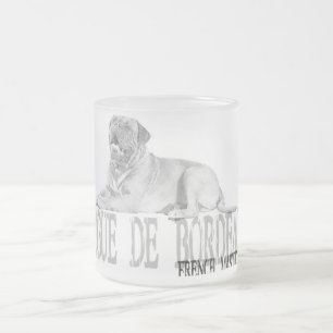 Dogue de Bordeaux Frostad Glasmugg