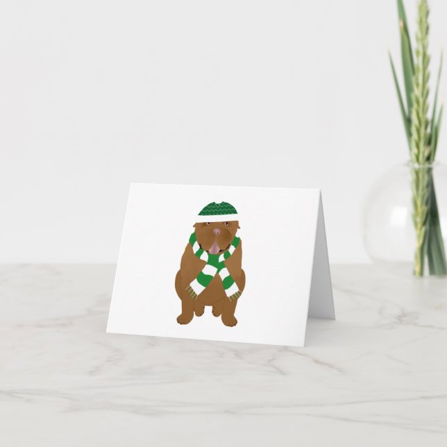 Dogue de Bordeaux Greeting Card Helgkort (Framsida)