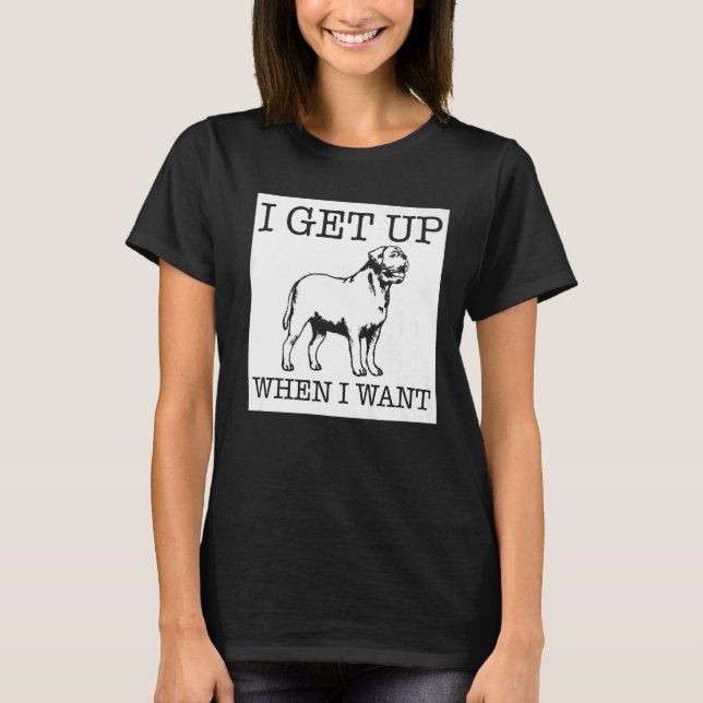 Dogue de Bordeaux hund T Shirt (Framsida)