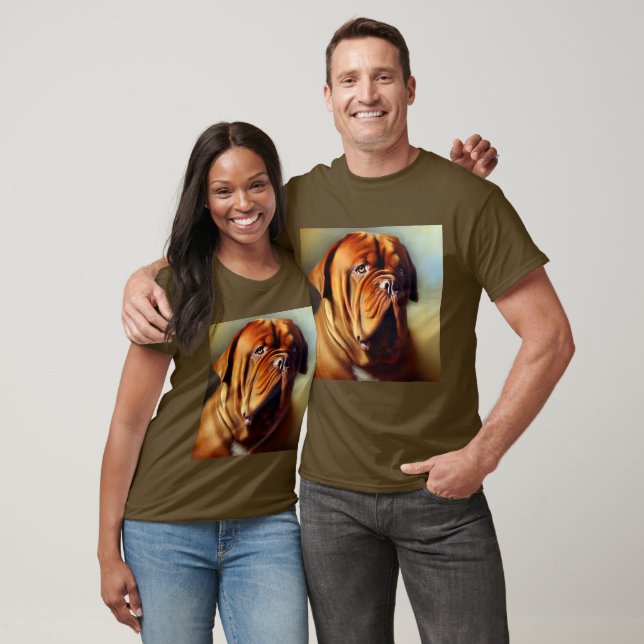 Dogue de Bordeaux Hund T Shirt (Unisex)