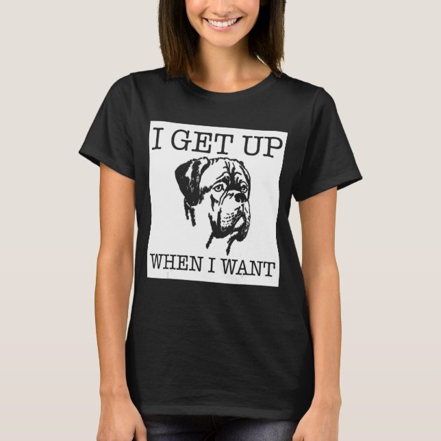 Dogue de Bordeaux hund T Shirt (Framsida)