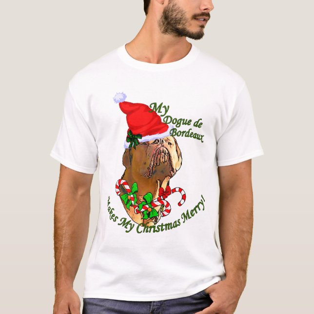 Dogue de Bordeaux julklappar Tee Shirt (Framsida)